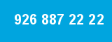 926 887 22 22 926 887 22 22